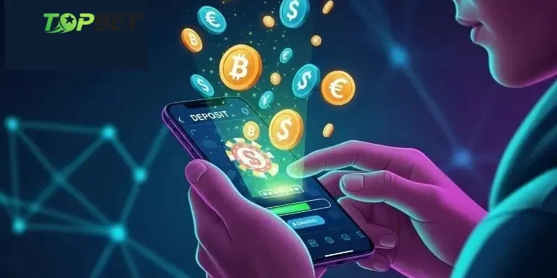 Bước 3: thực hiện nạp tiền Topbet theo thông tin được cung cấp